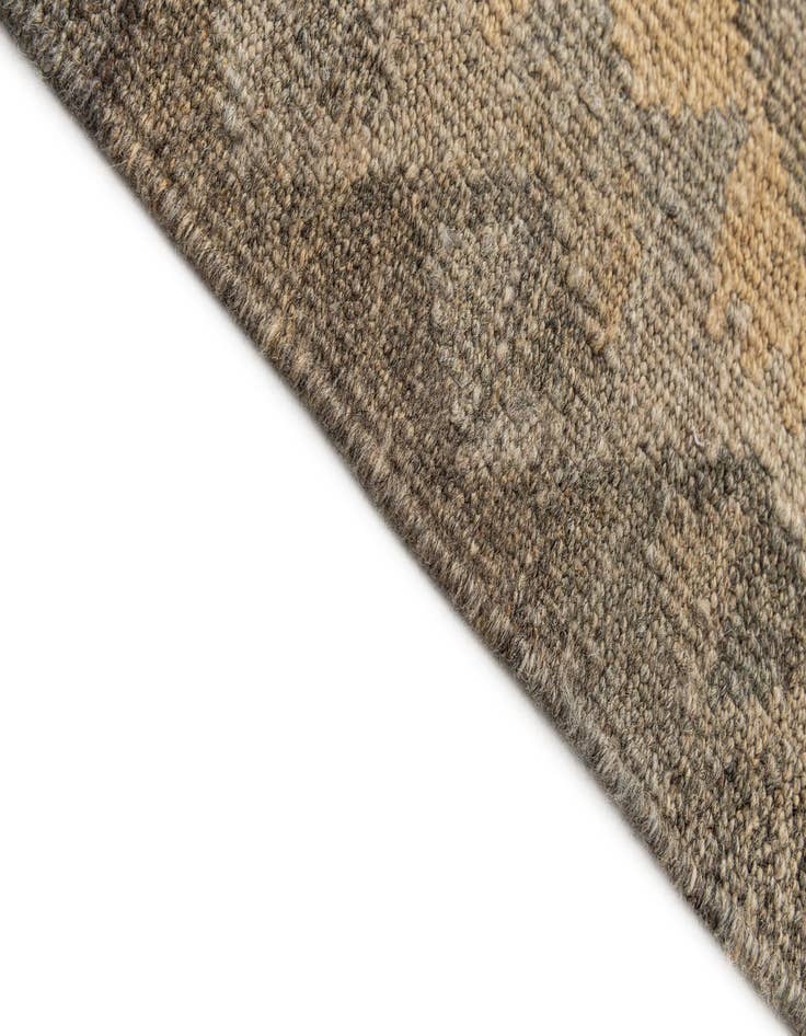 Detail image of  2' 11 x 9' 10  Hand Woven Kilim Maymana Wool Runner Rug