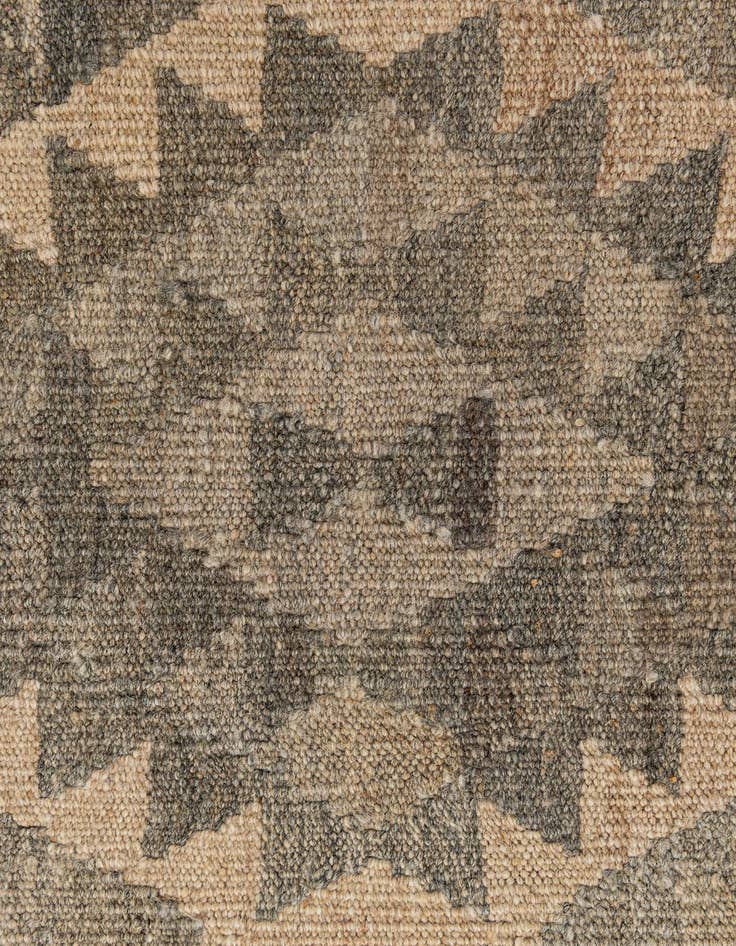 Detail image of  2' 11 x 9' 10  Hand Woven Kilim Maymana Wool Runner Rug