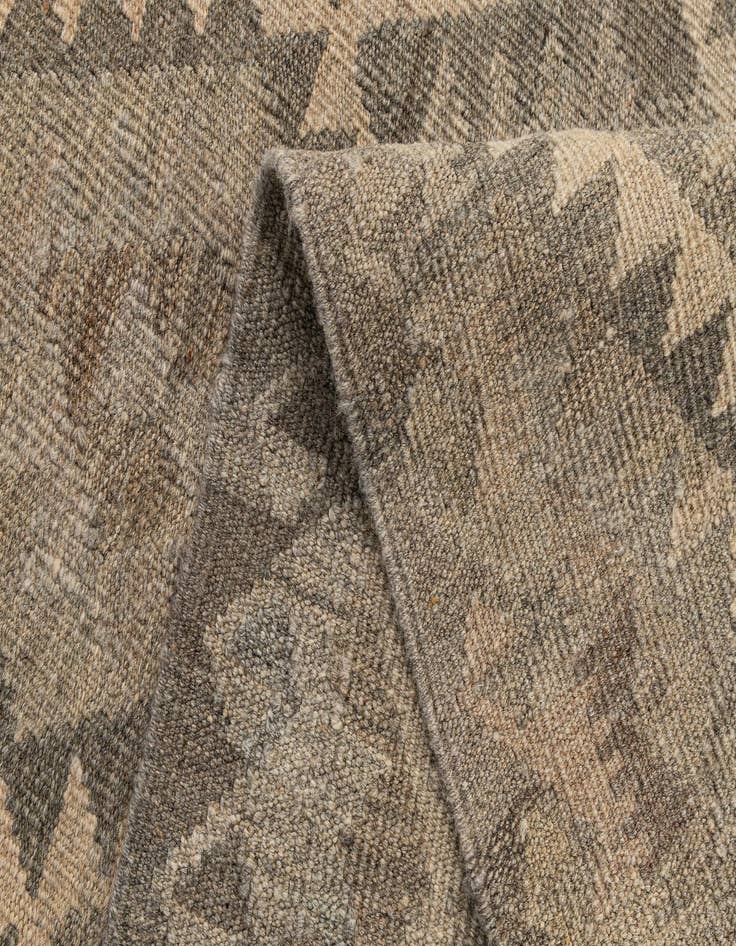 Detail image of  2' 11 x 9' 10  Hand Woven Kilim Maymana Wool Runner Rug