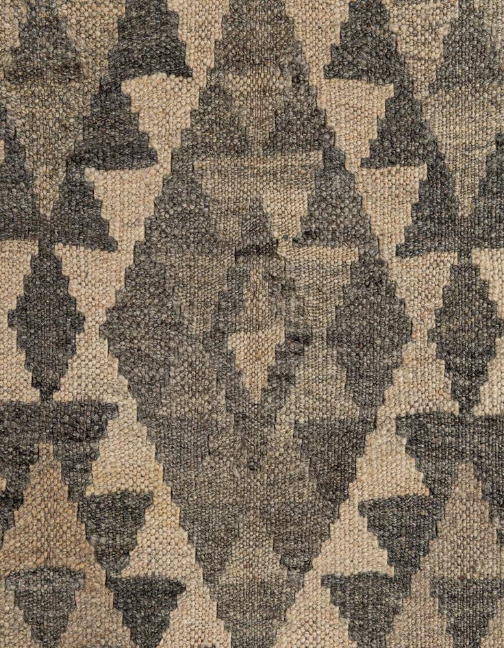 Detail image of  2' 8 x 9' 10  Hand Woven Kilim Maymana Wool Runner Rug
