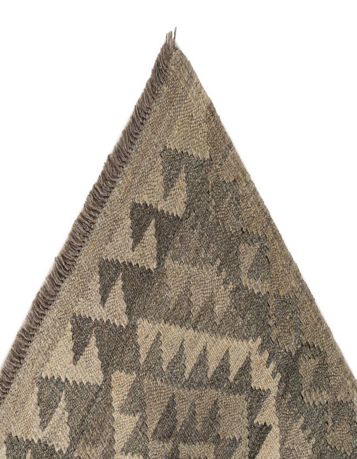 Detail image of  2' 8 x 9' 10  Hand Woven Kilim Maymana Wool Runner Rug