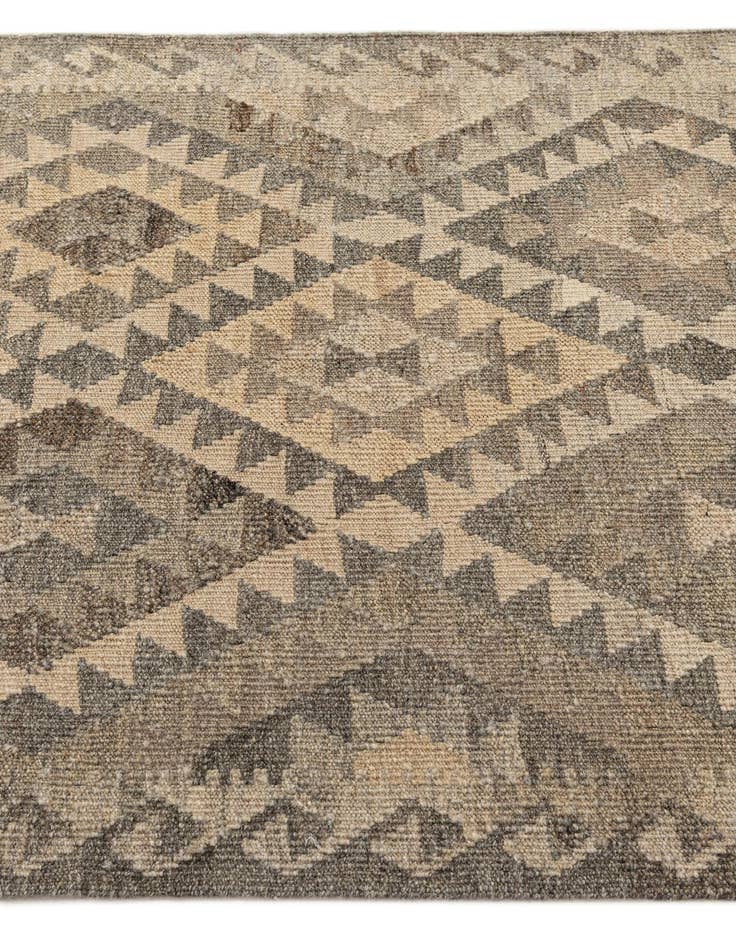 Detail image of  3' 1 x 9' 4  Hand Woven Kilim Maymana Wool Runner Rug