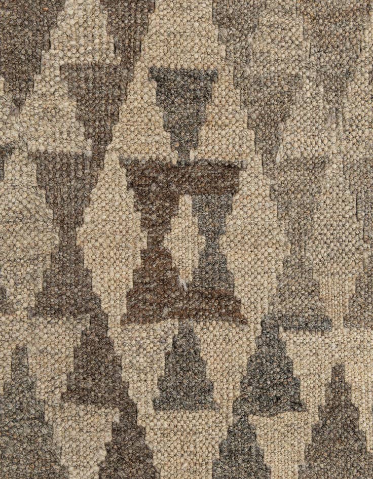 Detail image of  2' 9 x 9' 11  Hand Woven Kilim Maymana Wool Runner Rug