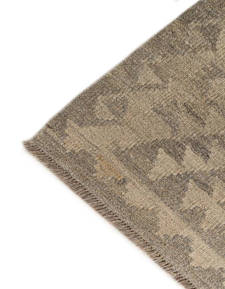 Detail image of  2' 9 x 9' 11  Hand Woven Kilim Maymana Wool Runner Rug