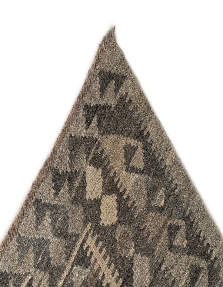 Detail image of  3' x 9' 9  Hand Woven Kilim Maymana Wool Runner Rug