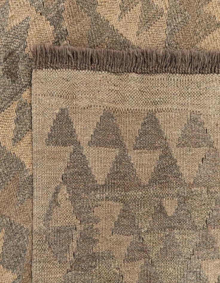 Detail image of  2' 9 x 9' 9  Hand Woven Kilim Maymana Wool Runner Rug