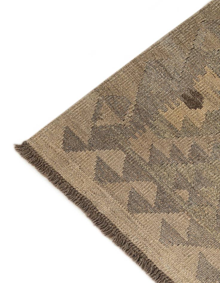Detail image of  2' 9 x 9' 9  Hand Woven Kilim Maymana Wool Runner Rug