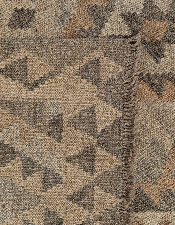 Detail image of  2' 9 x 9' 8  Hand Woven Kilim Maymana Wool Runner Rug