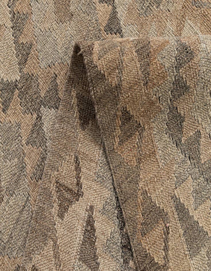 Detail image of  2' 9 x 9' 8  Hand Woven Kilim Maymana Wool Runner Rug