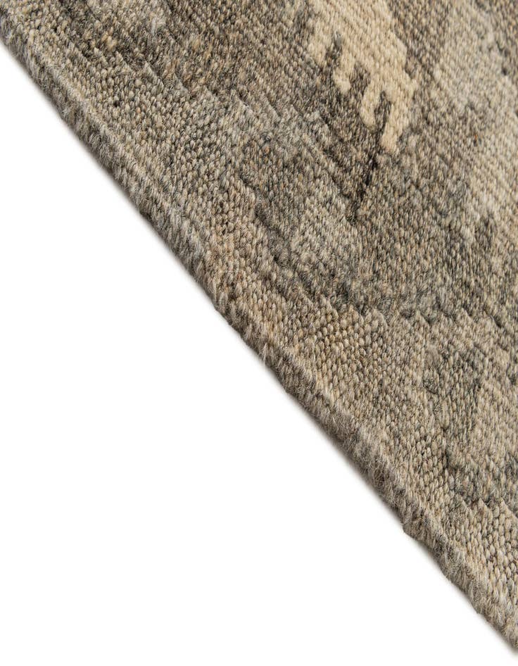 Detail image of  2' 11 x 9' 11  Hand Woven Kilim Maymana Wool Runner Rug