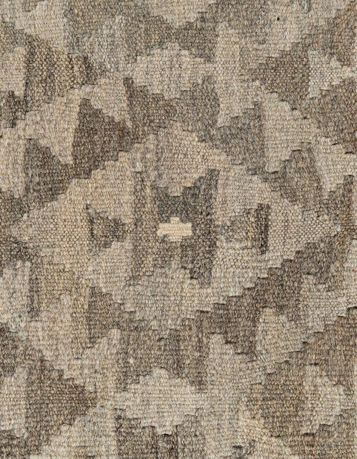 Detail image of  2' 11 x 9' 11  Hand Woven Kilim Maymana Wool Runner Rug