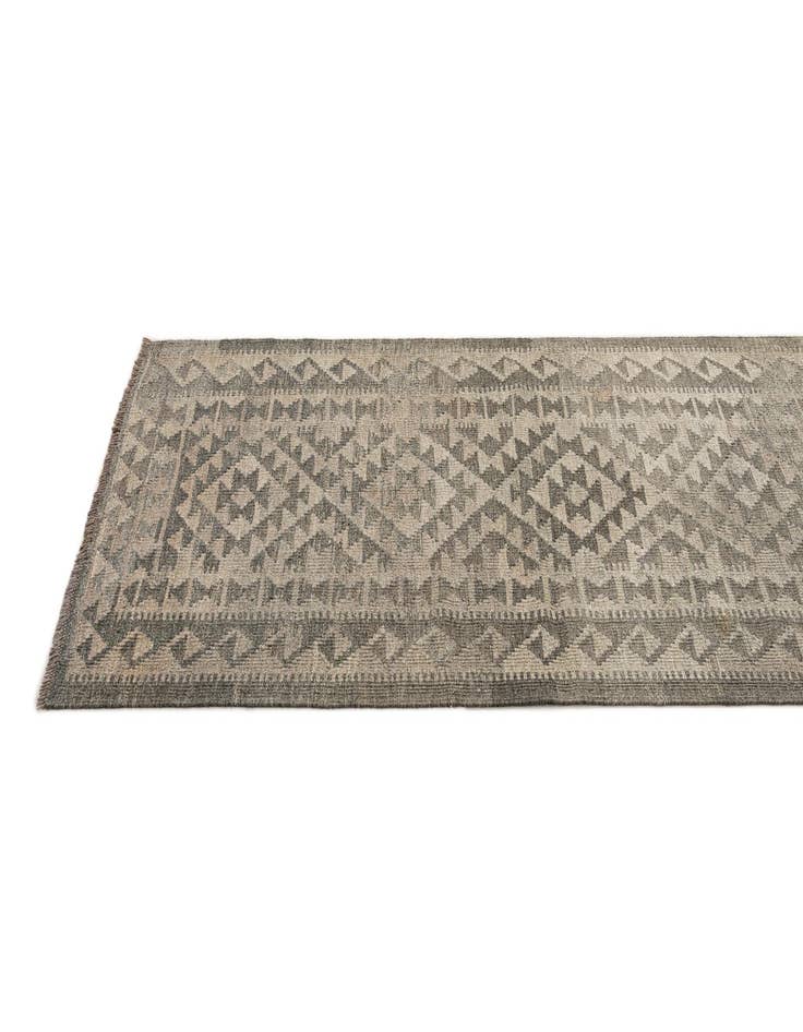 Detail image of  2' 9 x 9' 10  Hand Woven Kilim Maymana Wool Runner Rug