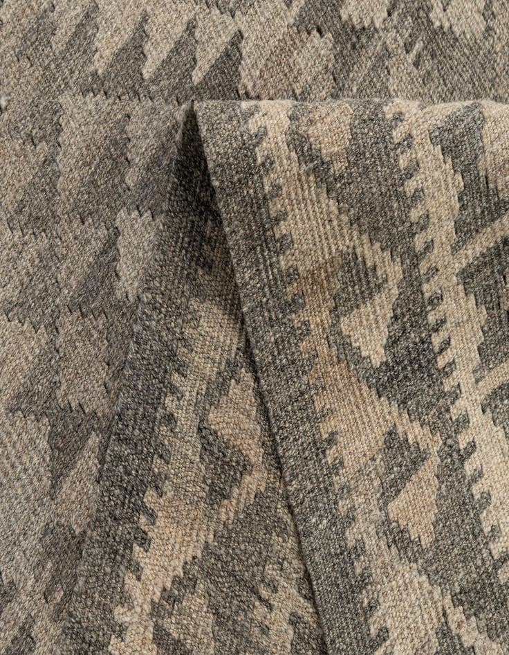 Detail image of  2' 9 x 9' 10  Hand Woven Kilim Maymana Wool Runner Rug