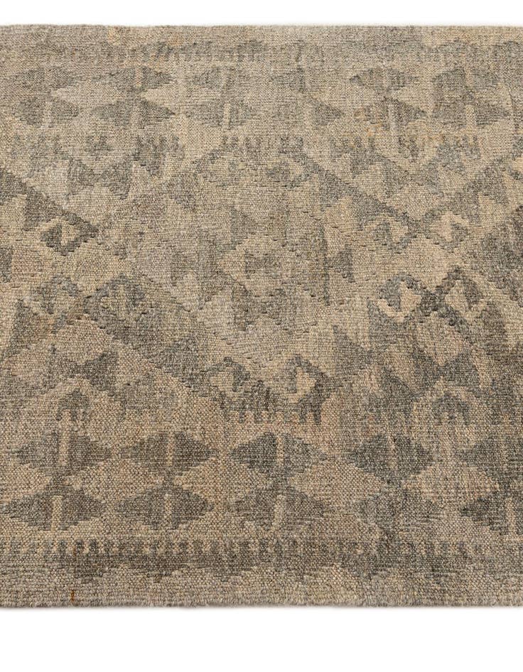 Detail image of  2' 8 x 9' 9  Hand Woven Kilim Maymana Wool Runner Rug