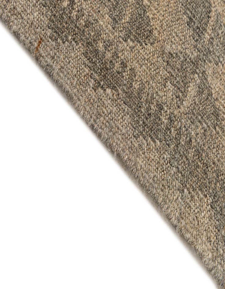 Detail image of  2' 8 x 9' 9  Hand Woven Kilim Maymana Wool Runner Rug