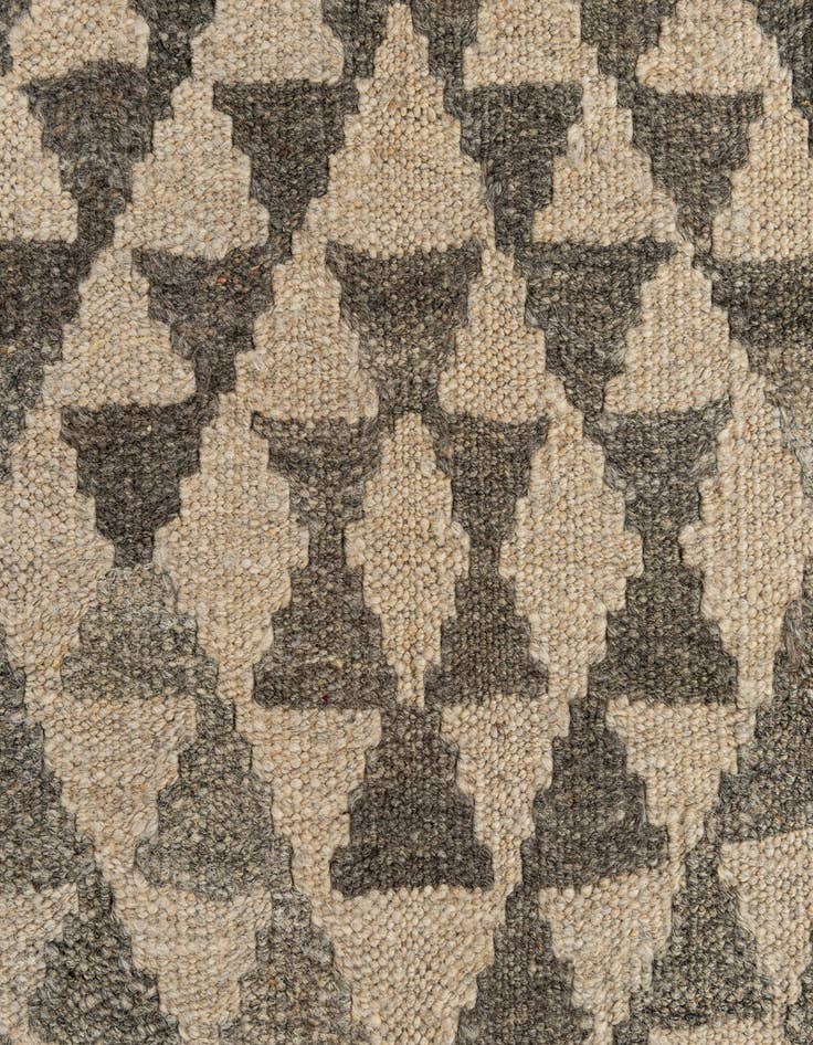 Detail image of  3' 1 x 10' 2  Hand Woven Kilim Maymana Wool Runner Rug