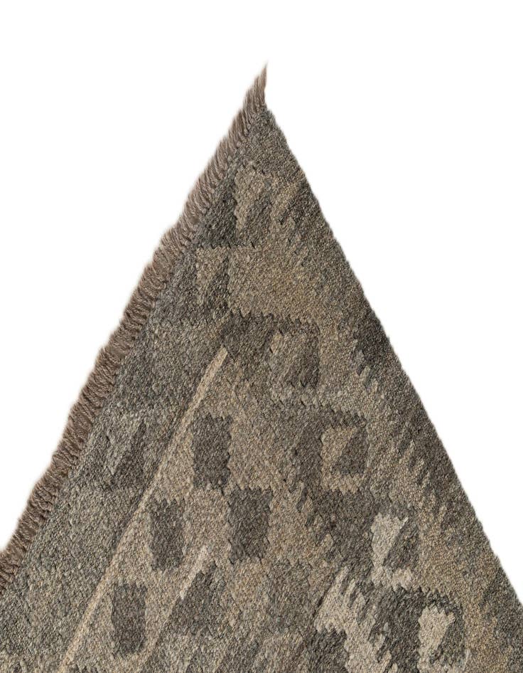 Detail image of  3' 1 x 10' 2  Hand Woven Kilim Maymana Wool Runner Rug