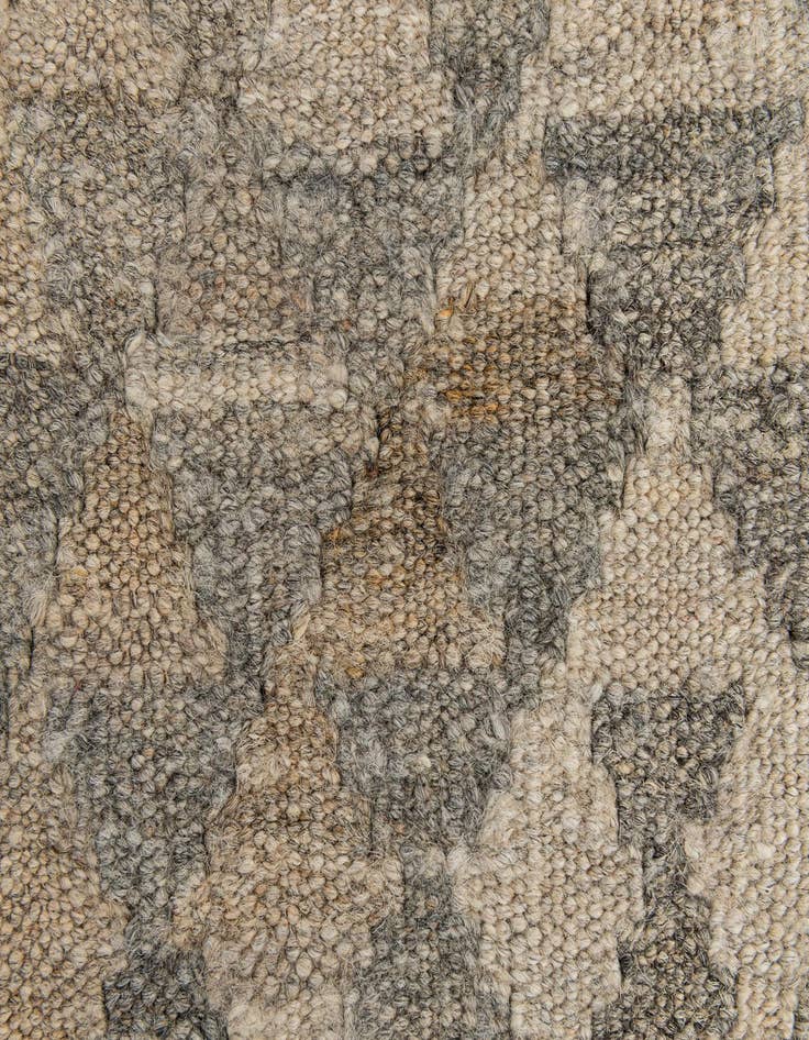 Detail image of  2' 10 x 9' 11  Hand Woven Kilim Maymana Wool Runner Rug