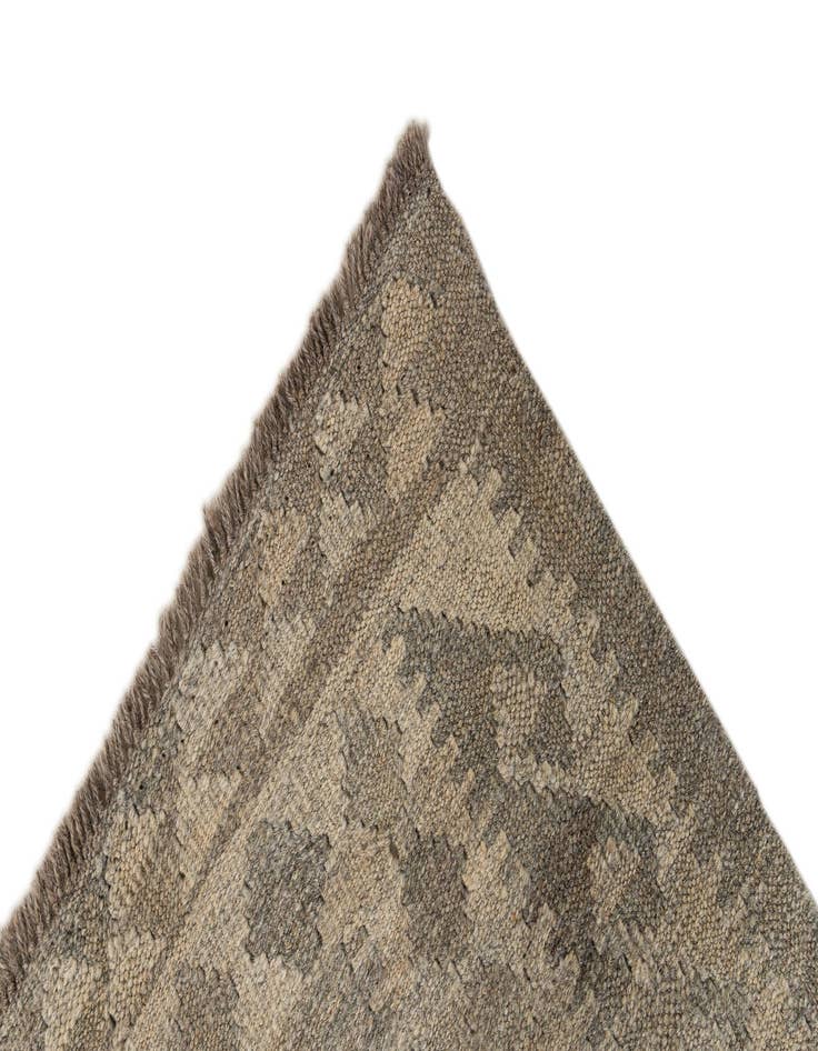 Detail image of  2' 10 x 9' 11  Hand Woven Kilim Maymana Wool Runner Rug