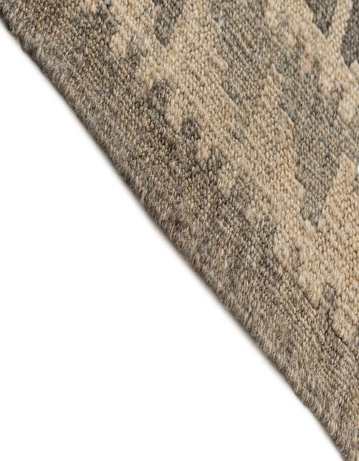 Detail image of  2' 10 x 9' 8  Hand Woven Kilim Maymana Wool Runner Rug