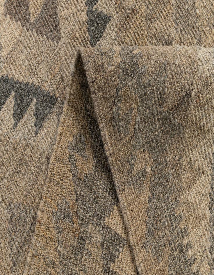 Detail image of  2' 11 x 9' 7  Hand Knotted Kilim Maymana Wool Runner Rug