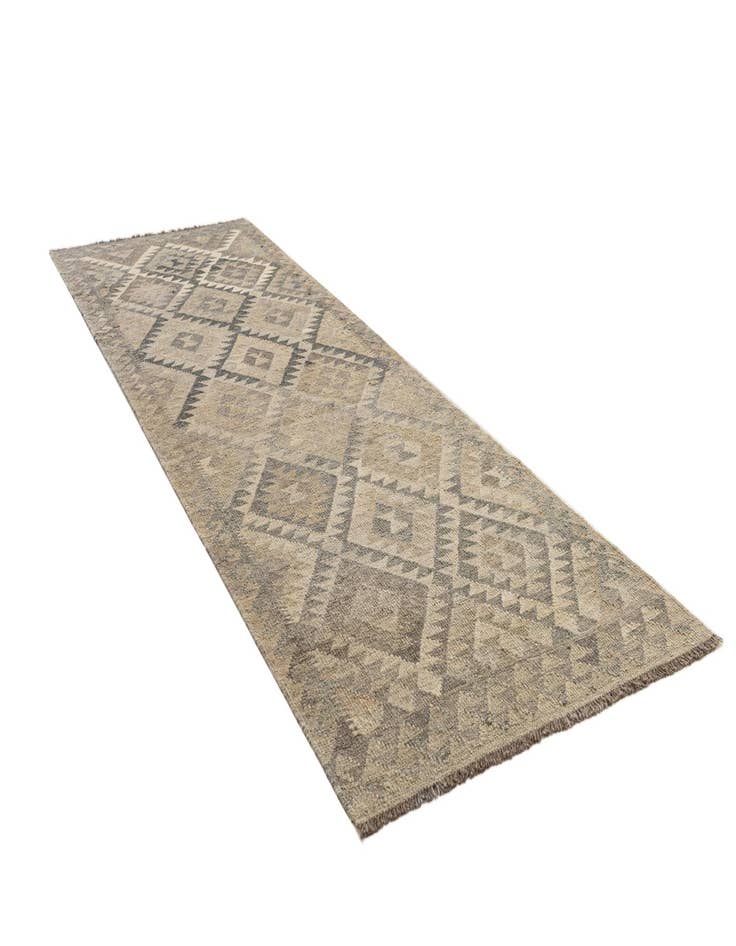 Detail image of  2' 11 x 9' 7  Hand Knotted Kilim Maymana Wool Runner Rug