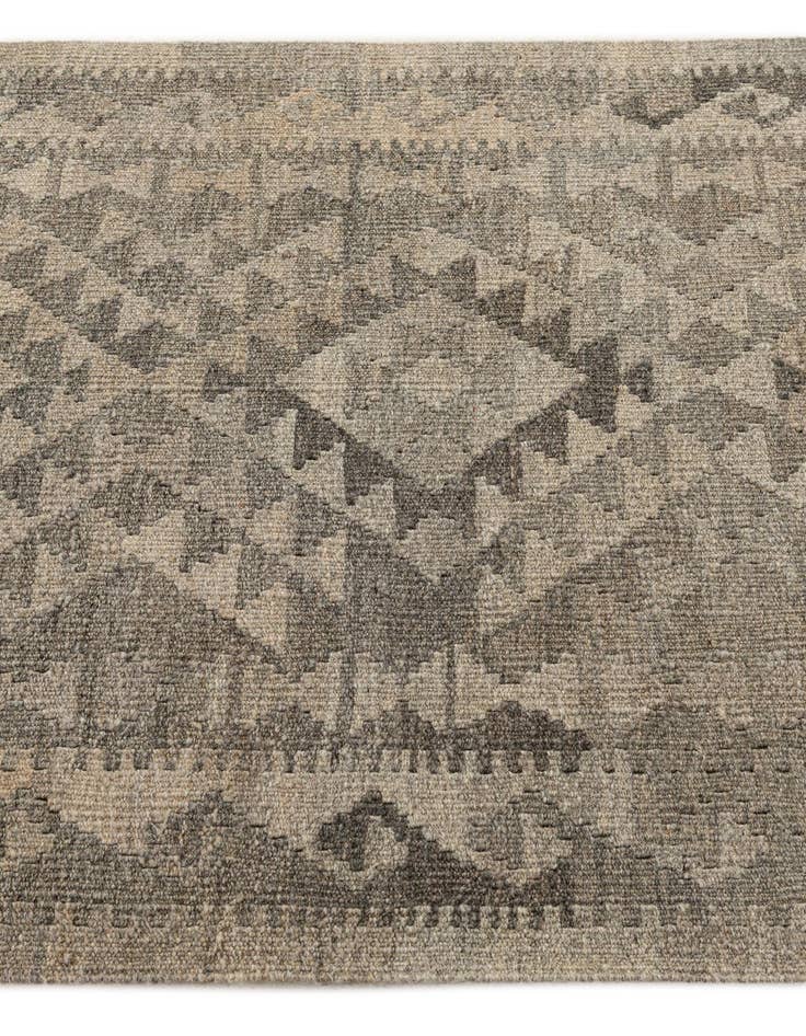 Detail image of  2' 10 x 9' 9  Hand Woven Kilim Maymana Wool Runner Rug