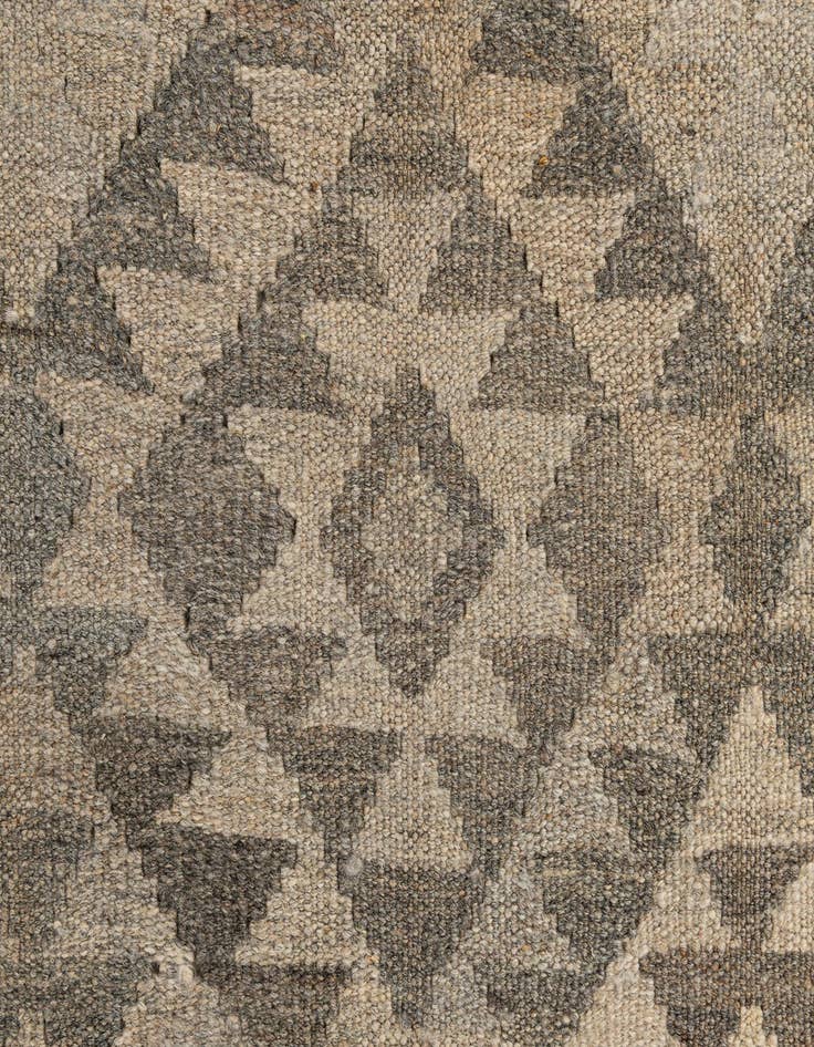 Detail image of  2' 9 x 9' 11  Hand Woven Kilim Maymana Wool Runner Rug