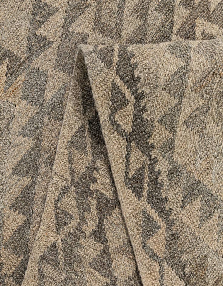 Detail image of  2' 9 x 9' 11  Hand Woven Kilim Maymana Wool Runner Rug