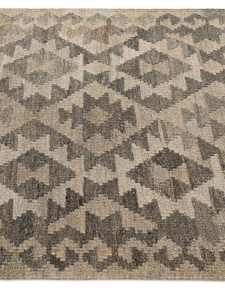 Detail image of  2' 11 x 9' 7  Hand Woven Kilim Maymana Wool Runner Rug