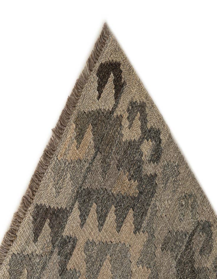 Detail image of  2' 11 x 9' 7  Hand Woven Kilim Maymana Wool Runner Rug