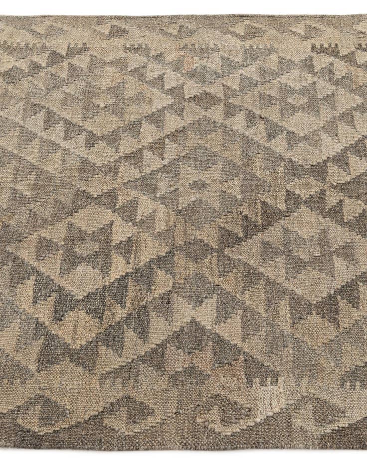 Detail image of  2' 10 x 9' 7  Hand Woven Kilim Maymana Wool Runner Rug