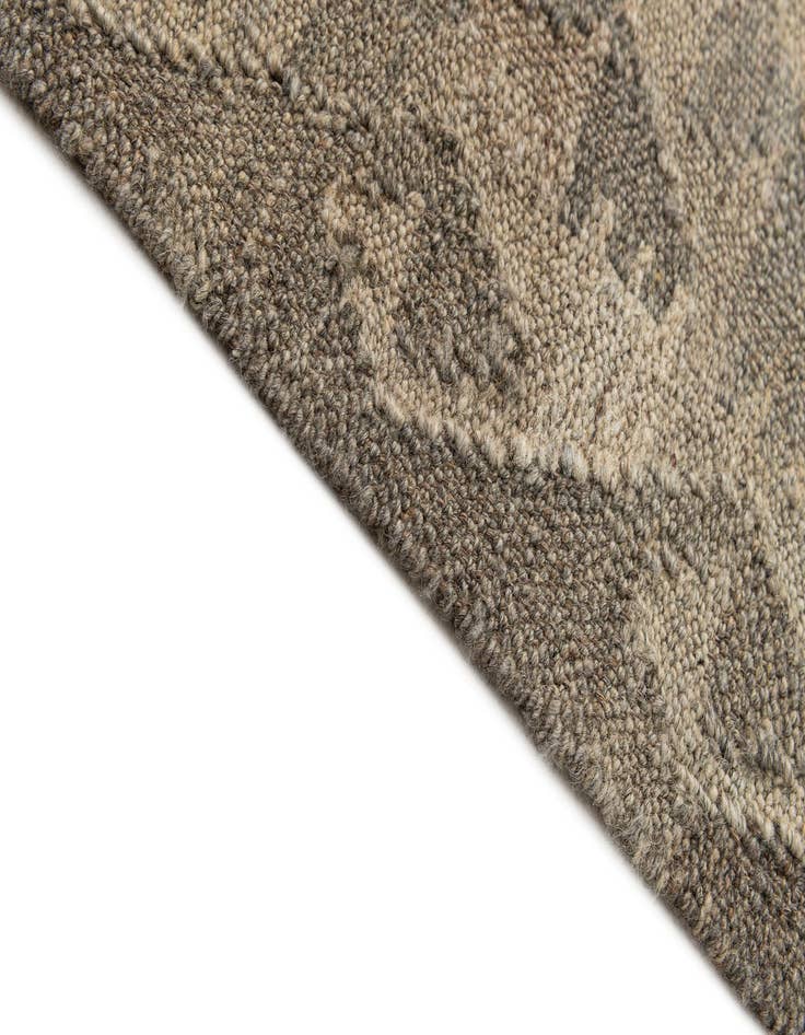 Detail image of  2' 10 x 9' 7  Hand Woven Kilim Maymana Wool Runner Rug