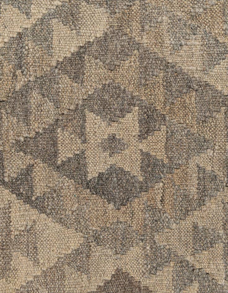 Detail image of  2' 10 x 9' 7  Hand Woven Kilim Maymana Wool Runner Rug