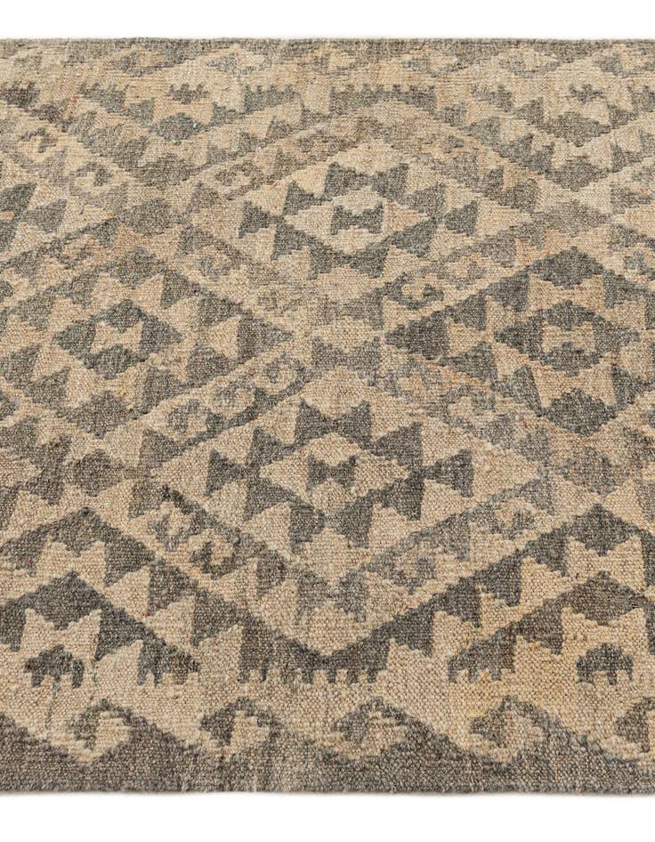 Detail image of  2' 10 x 9' 11  Hand Woven Kilim Maymana Wool Runner Rug