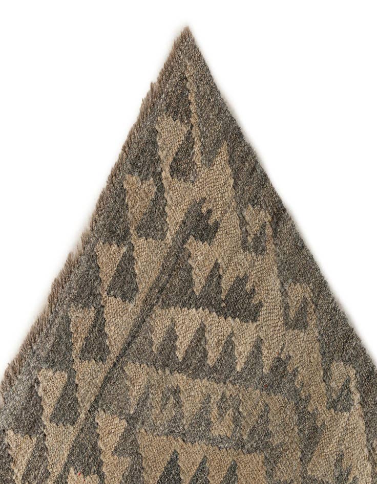 Detail image of  2' 10 x 9' 11  Hand Woven Kilim Maymana Wool Runner Rug