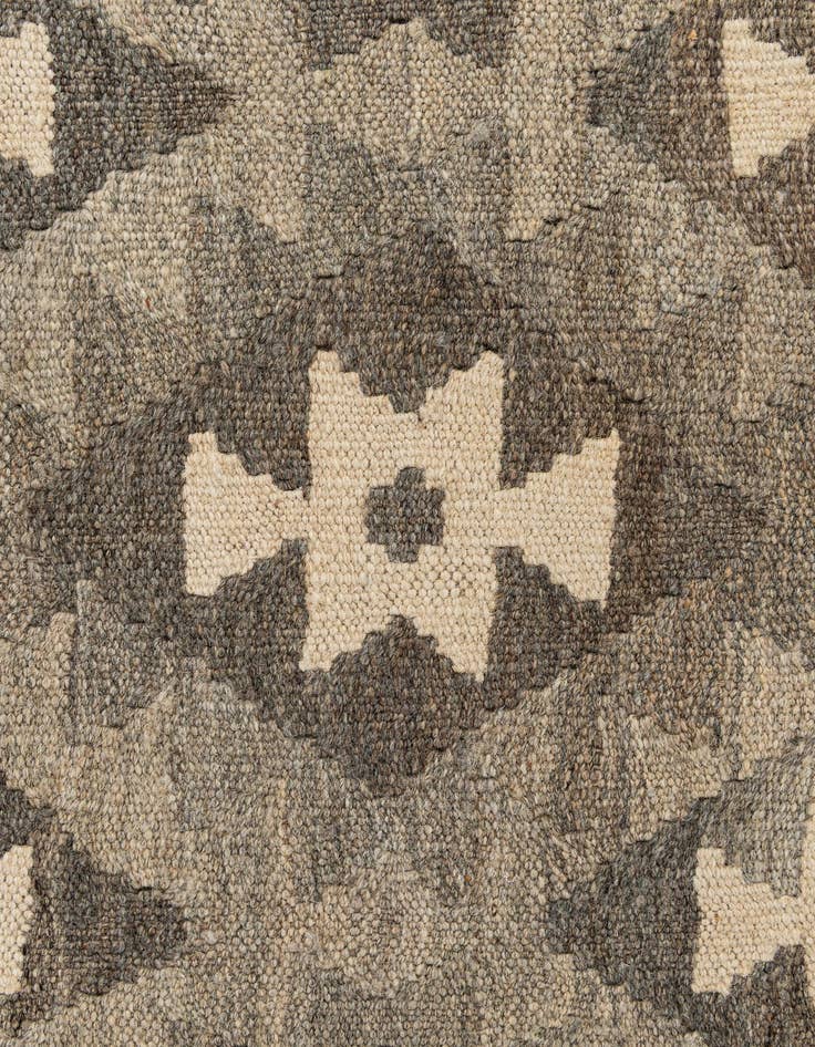 Detail image of  2' 9 x 9' 9  Hand Woven Kilim Maymana Wool Runner Rug