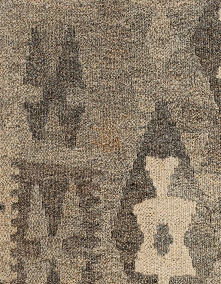 Detail image of  2' 9 x 9' 9  Hand Woven Kilim Maymana Wool Runner Rug