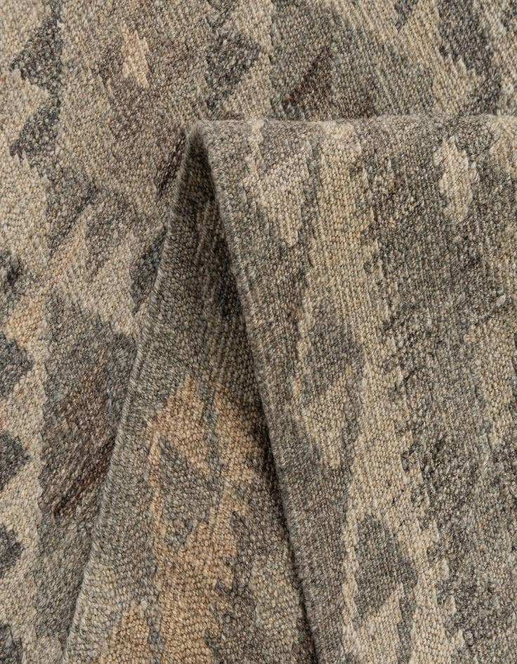 Detail image of  2' 9 x 9' 7  Hand Woven Kilim Maymana Wool Runner Rug