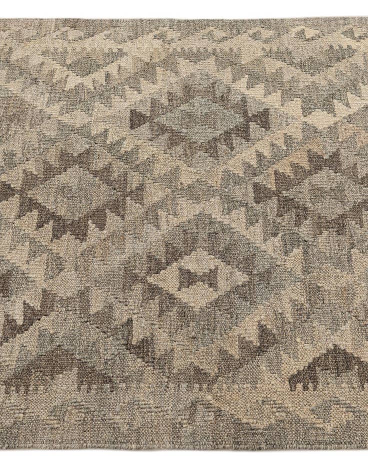 Detail image of  2' 10 x 9' 10  Hand Woven Kilim Maymana Wool Runner Rug