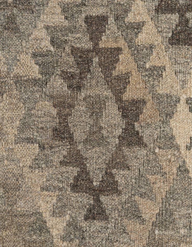 Detail image of  2' 10 x 9' 10  Hand Woven Kilim Maymana Wool Runner Rug