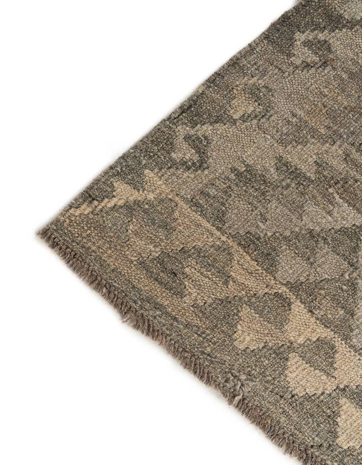 Detail image of  2' 10 x 9' 10  Hand Woven Kilim Maymana Wool Runner Rug