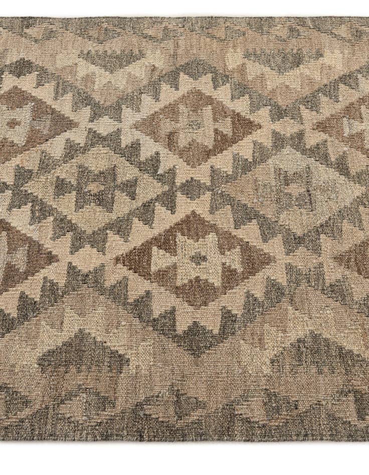Detail image of  2' 9 x 9' 10  Hand Woven Kilim Maymana Wool Runner Rug