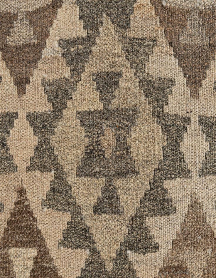 Detail image of  2' 9 x 9' 10  Hand Woven Kilim Maymana Wool Runner Rug