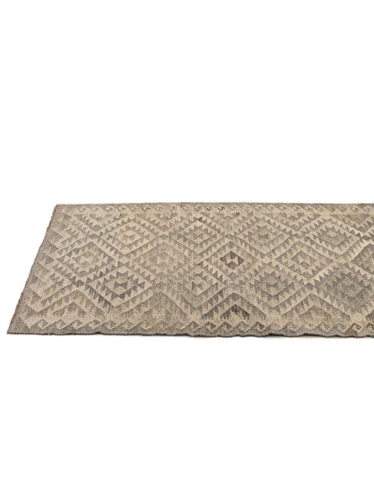 Detail image of  2' 9 x 10' 6  Hand Woven Kilim Maymana Wool Runner Rug