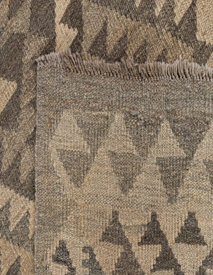 Detail image of  2' 9 x 10' 6  Hand Woven Kilim Maymana Wool Runner Rug