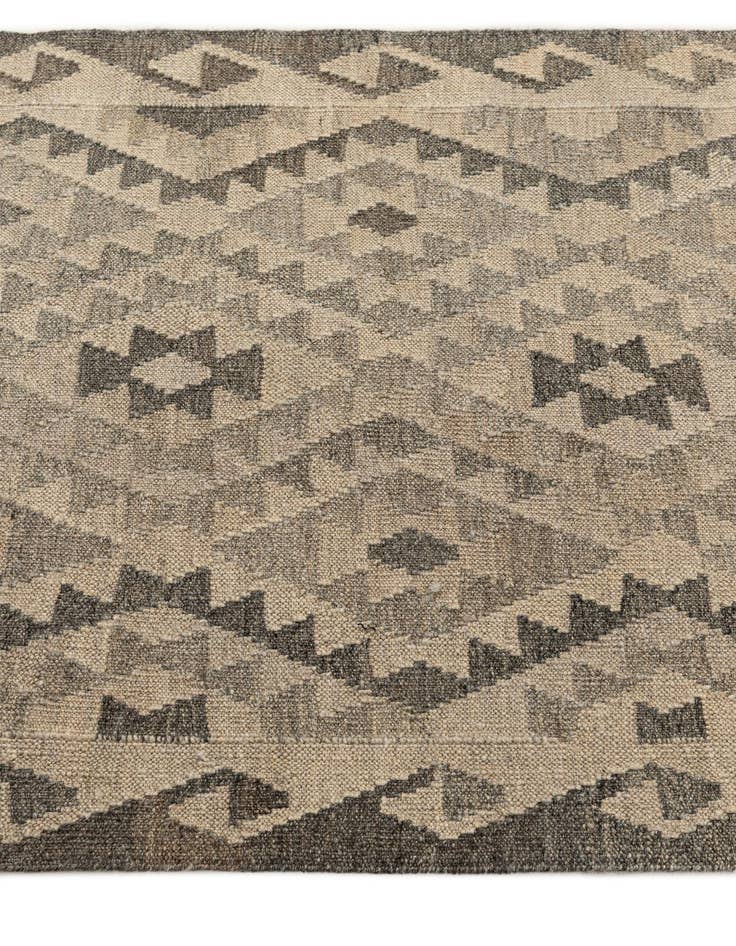 Detail image of  2' 9 x 9' 11  Hand Woven Kilim Maymana Wool Runner Rug