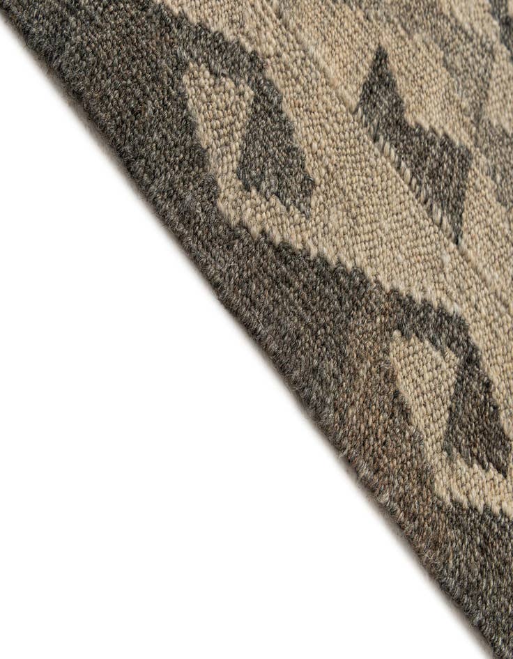 Detail image of  2' 9 x 9' 11  Hand Woven Kilim Maymana Wool Runner Rug