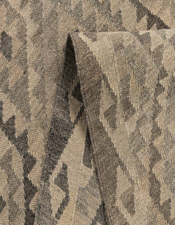 Detail image of  2' 9 x 9' 11  Hand Woven Kilim Maymana Wool Runner Rug