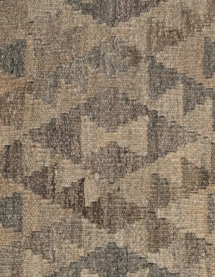 Detail image of  2' 8 x 10'  Hand Woven Kilim Maymana Wool Runner Rug